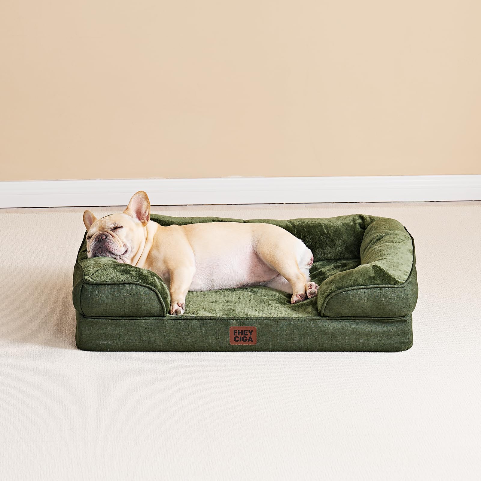 EHEYCIGA fully expanded bed pictured in a bright living room