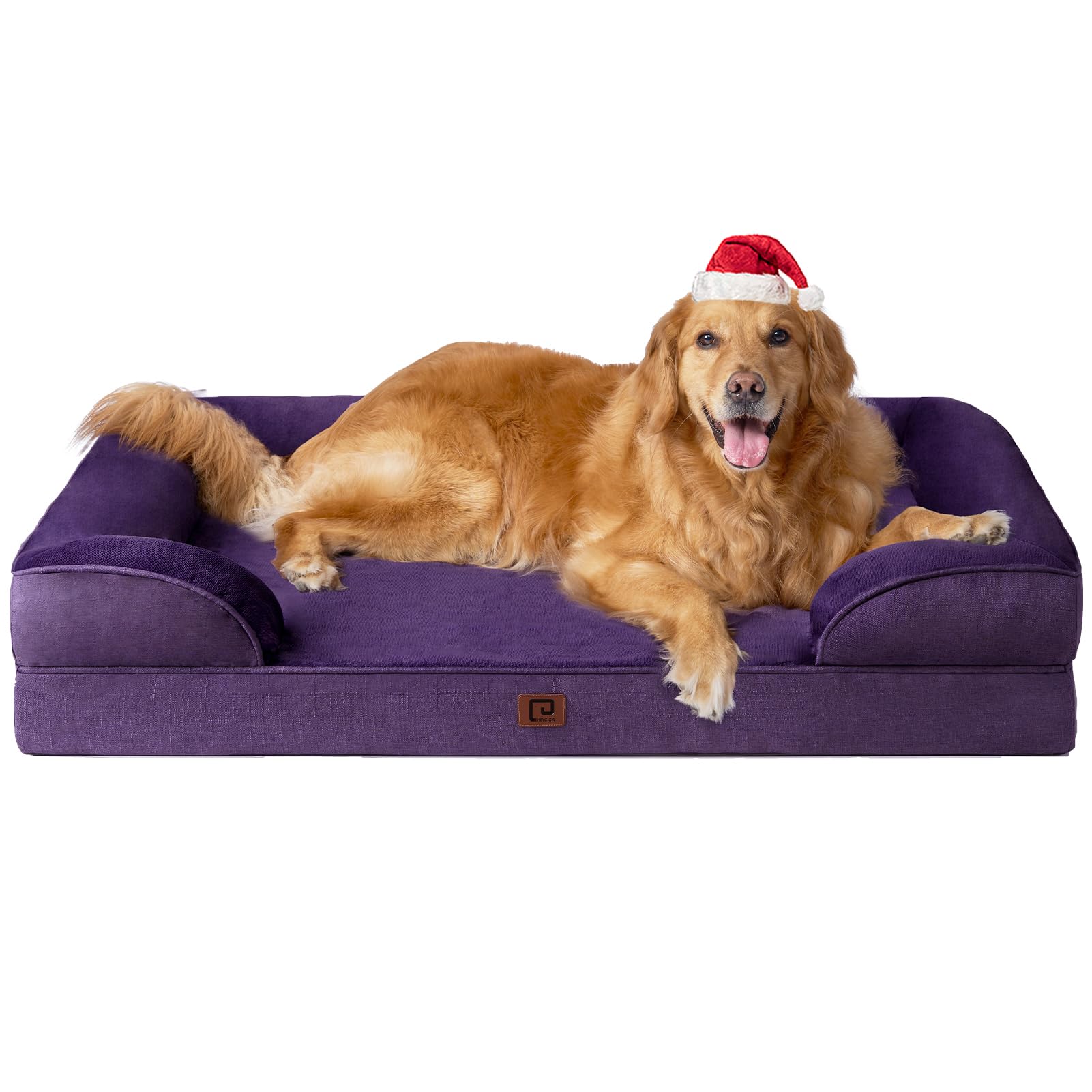 EHEYCIGA orthopedic bed memory-foam close-up highlighting joint-supporting comfort.