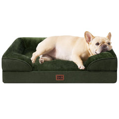 EHEYCIGA orthopedic dog bed memory foam left-view supports joints and comfort.
