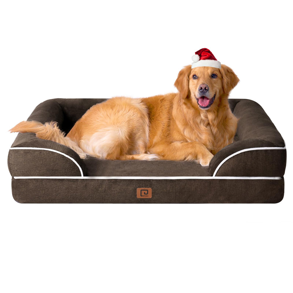 EHEYCIGA orthopedic dog bed with memory foam and XL size supports joints.