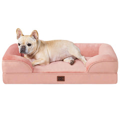 EHEYCIGA orthopedic dog bed memory foam close-up highlighting joint-supporting comfort.