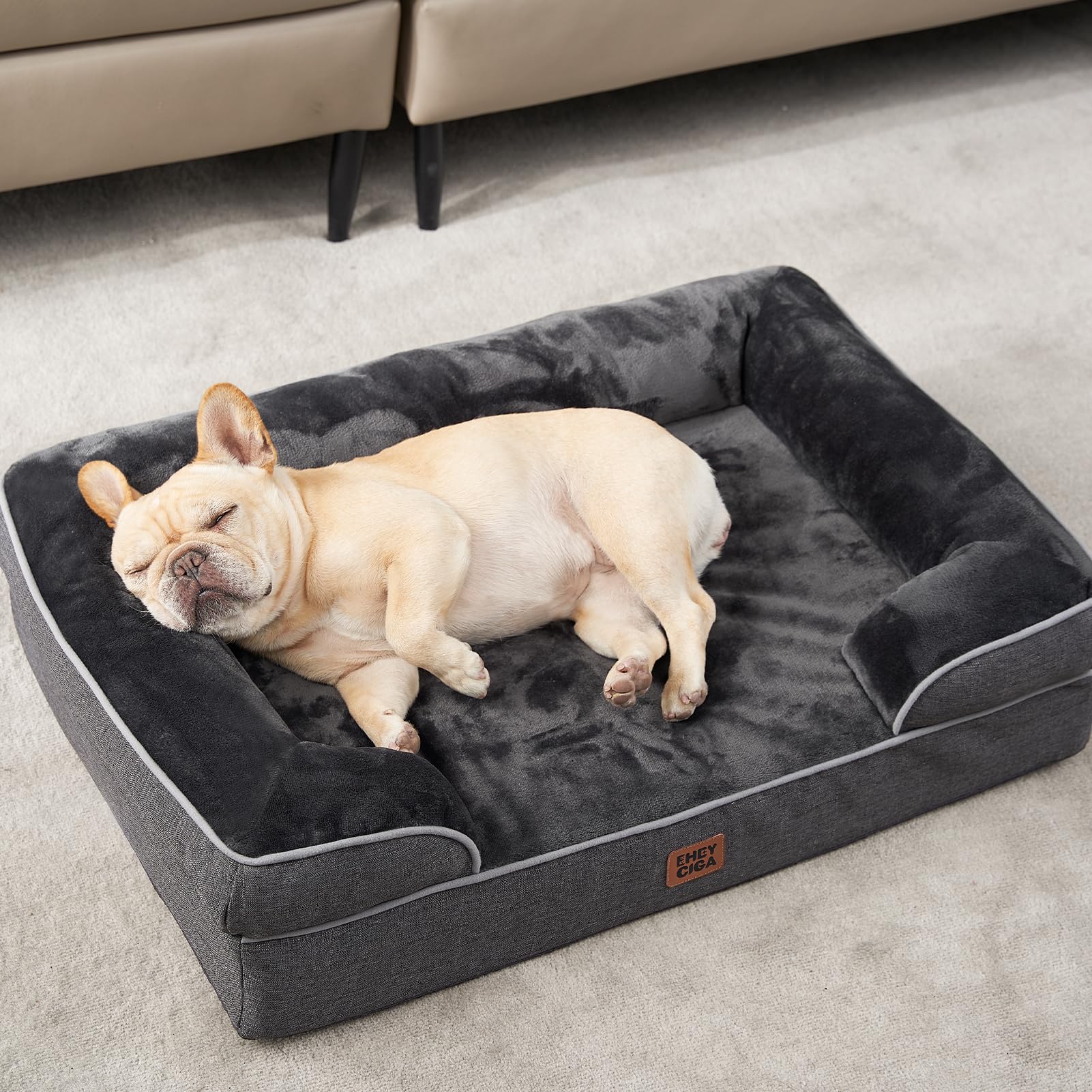 EHEYCIGA orthopedic dog bed multiple sizes available for breeds from medium to extra-large.