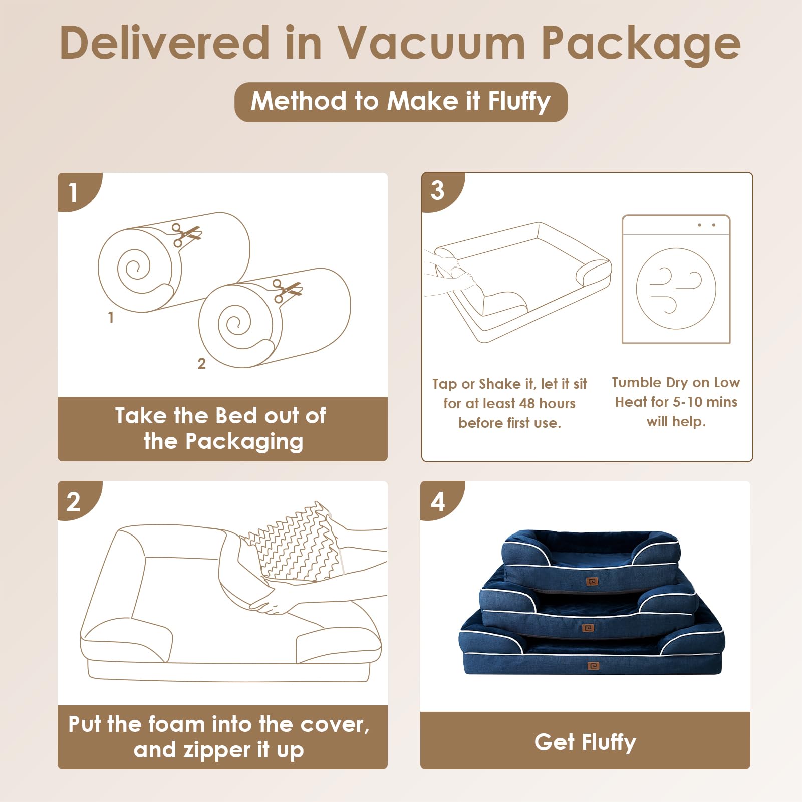 EHEYCIGA removable washable cover makes quick cleanup easy for busy households.