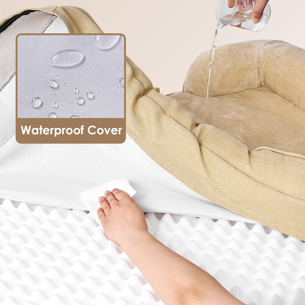 EHEYCIGA fleece surface adds soft warmth for comfort during naps