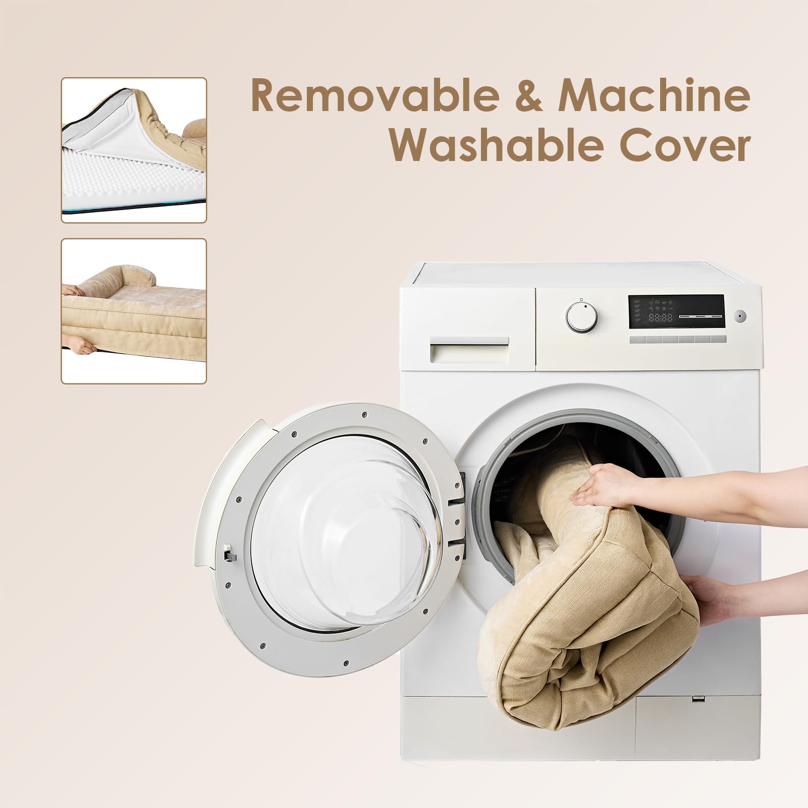 EHEYCIGA removable washable cover simplifies cleaning and maintenance