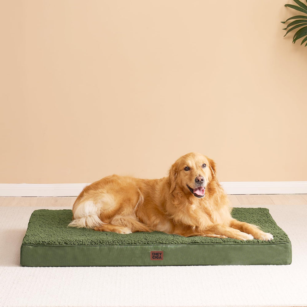 EHEYCIGA orthopedic XL bed cover being machine-washed demonstrates easy cleaning routine