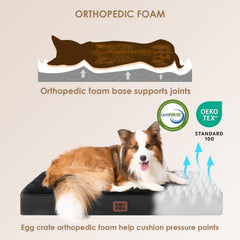 EHEYCIGA orthopedic XL bed removable cover for easy cleaning