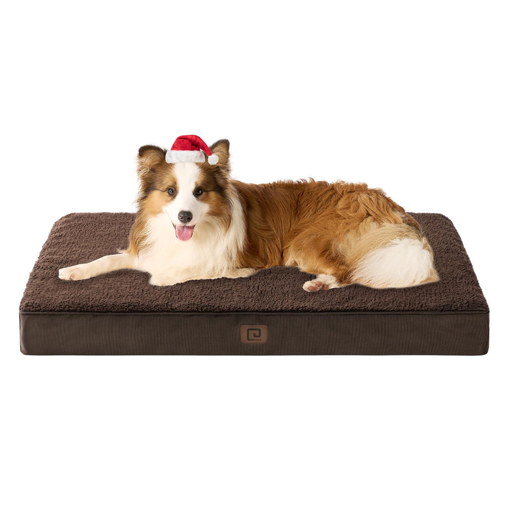 EHEYCIGA orthopedic XL dog bed with sherpa top offers cozy warmth for large dogs