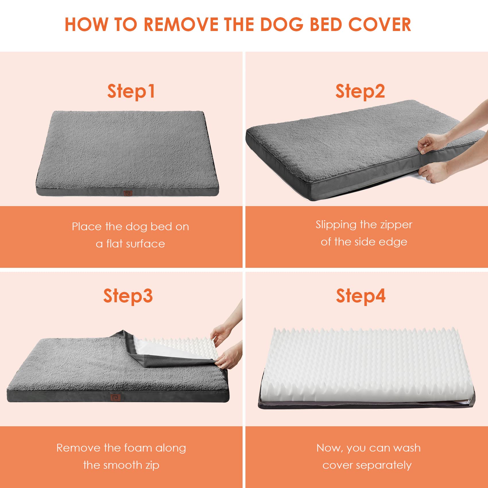 EHEYCIGA 3.5-inch high-density foam offers durable, lasting comfort.