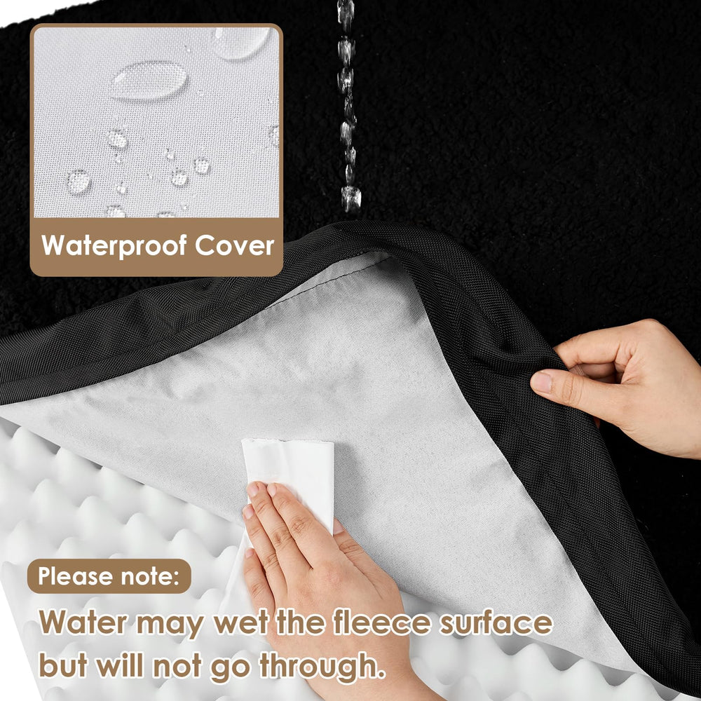 EHEYCIGA orthopedic XXL bed with machine-washable cover for easy cleaning.