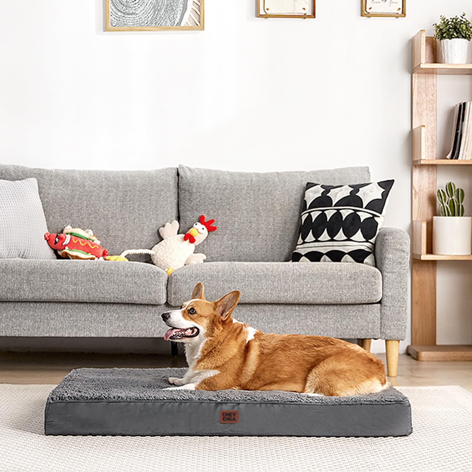 EHEYCIGA 47x29-inch bed ideal for jumbo dogs.