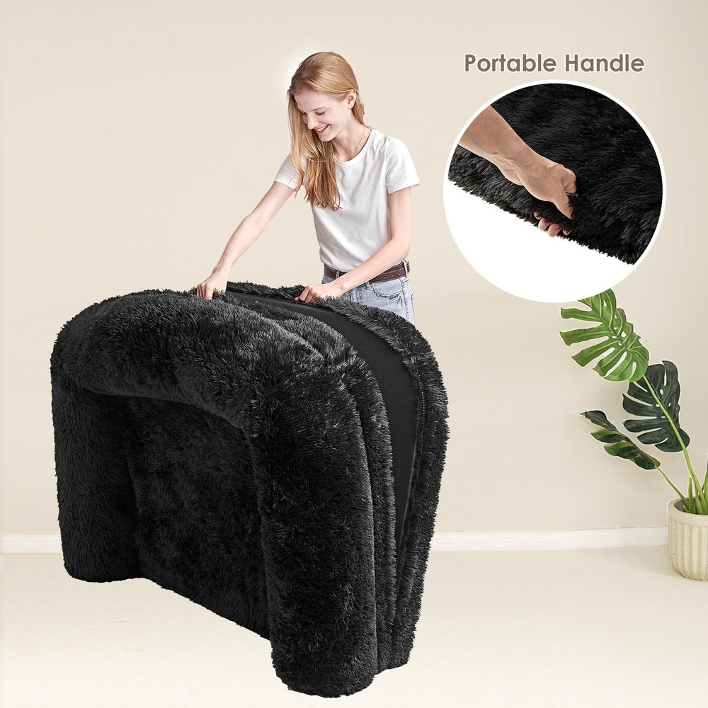 EHEYCIGA bolster and memory-foam blend provides supportive edges.