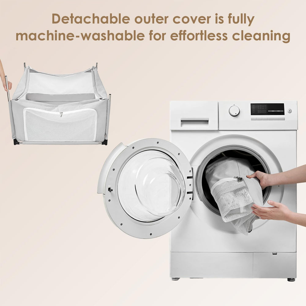 EHEYCIGA removable-cover cleaning photo highlights machine-washable cover for simple care.