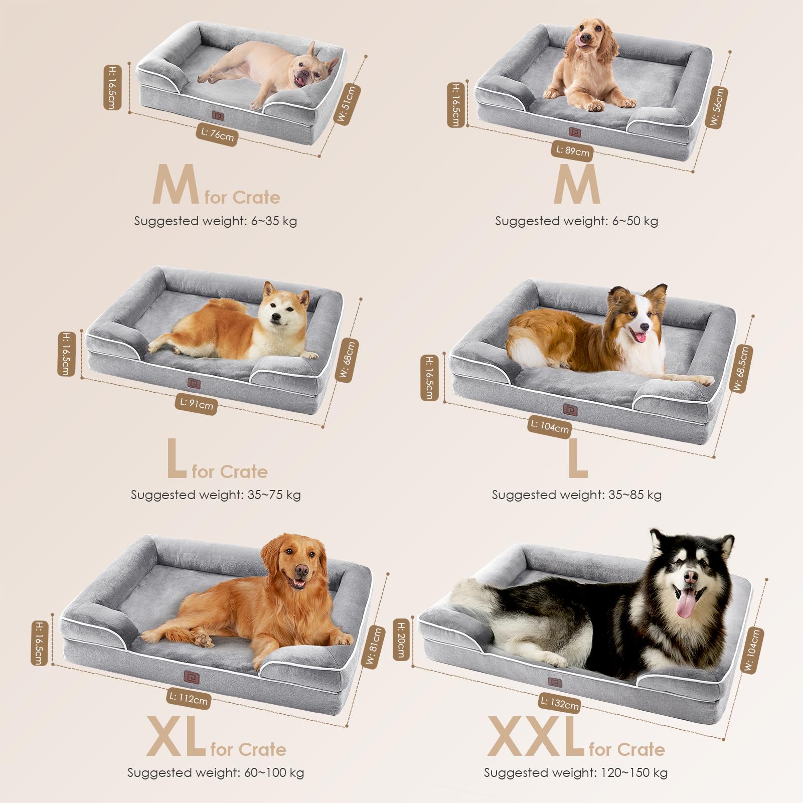 EHEYCIGA removable-washable-cover dog bed is easy to clean