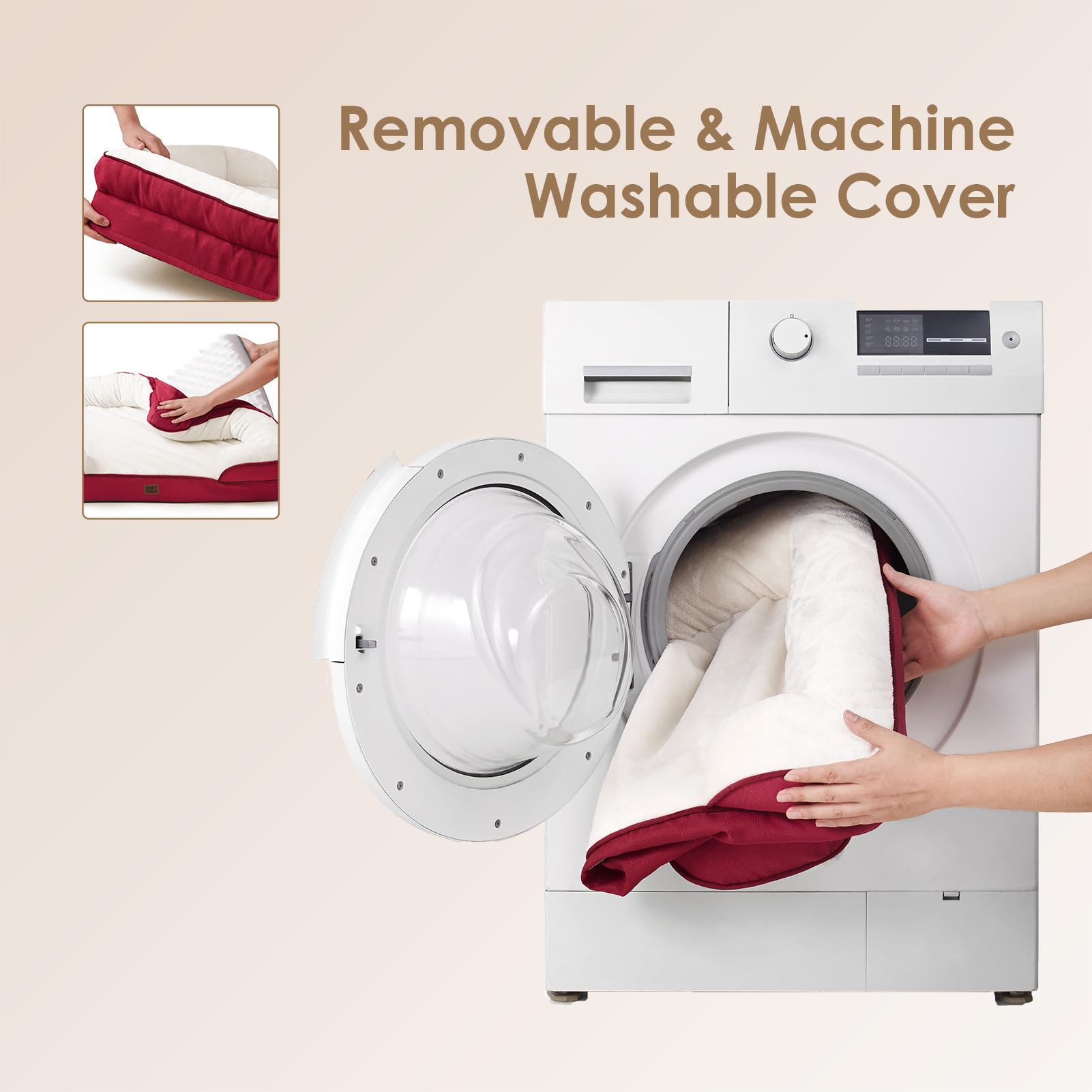 EHEYCIGA removable washable cover enables easy cleaning