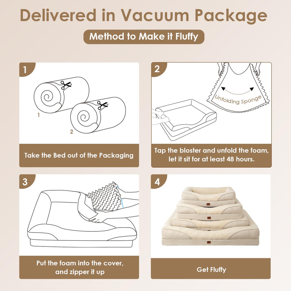 EHEYCIGA removable-washable cover with zipper for easy cleanup.