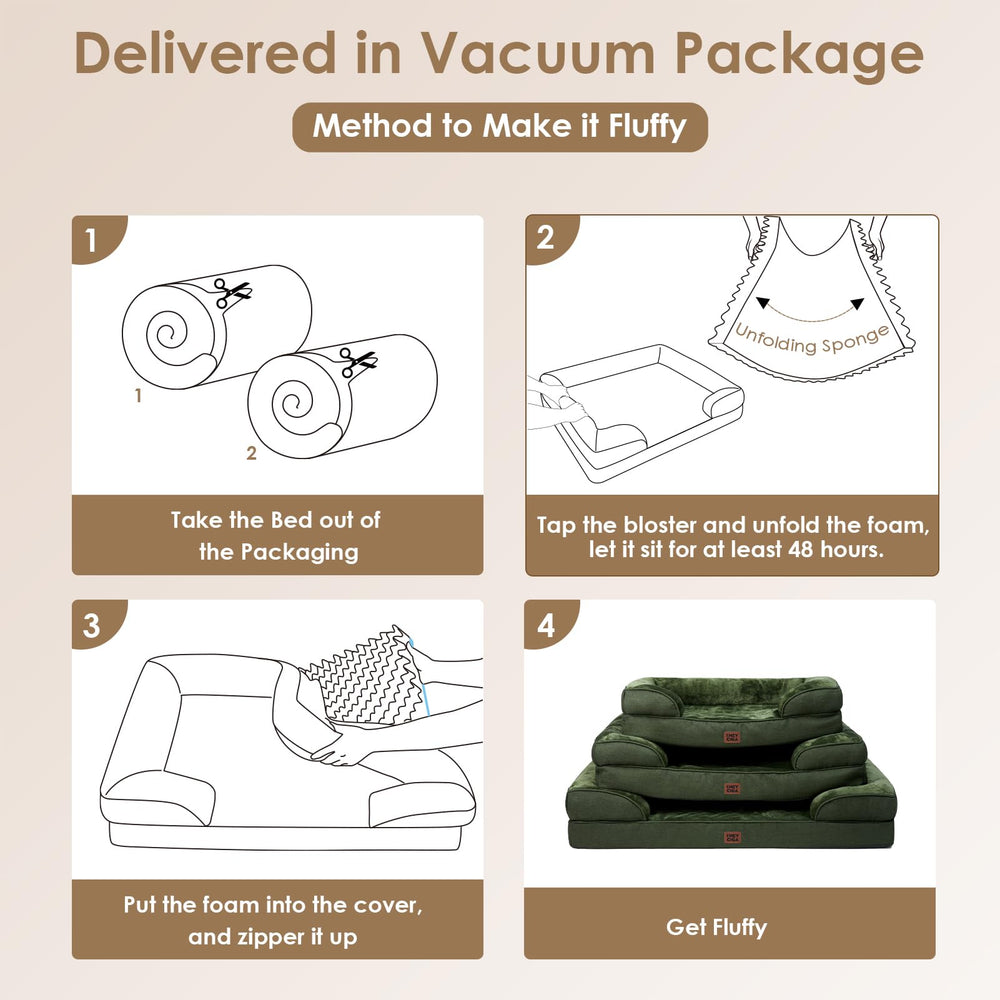 EHEYCIGA removable washable cover with zipper simplifies cleaning