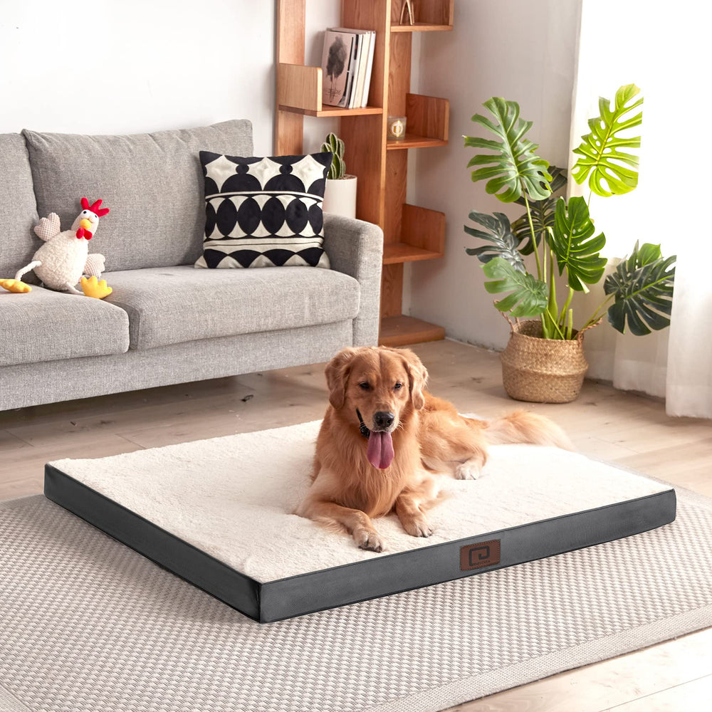 EHEYCIGA sherpa-top bed surface offers cozy sleep softness.