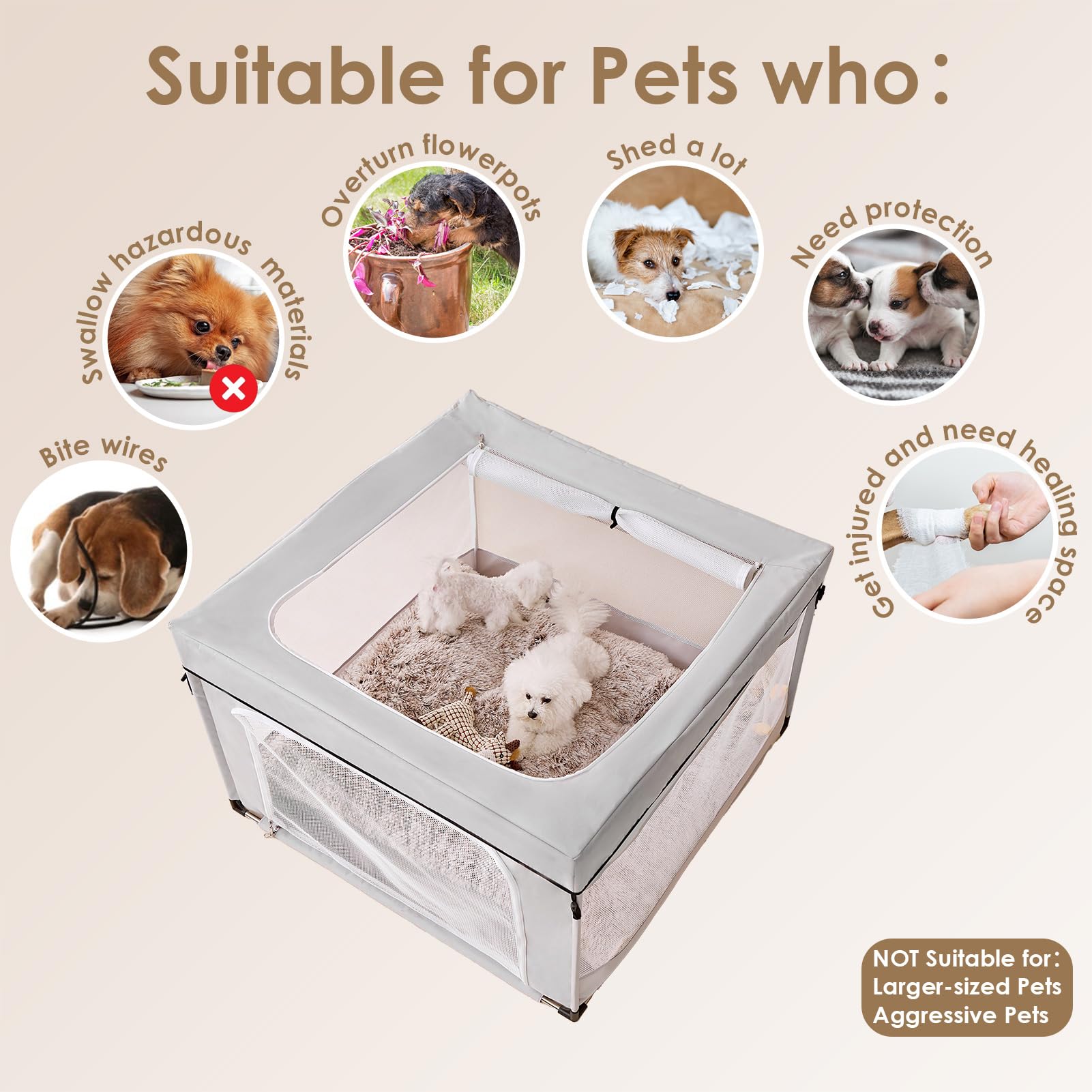 EHEYCIGA small animal indoor-outdoor setup demonstrates placement flexibility.