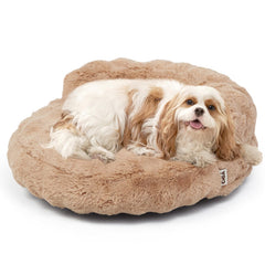 EHEYCIGA small dog bed camel overview – plush, cloud-like support for cozy naps.