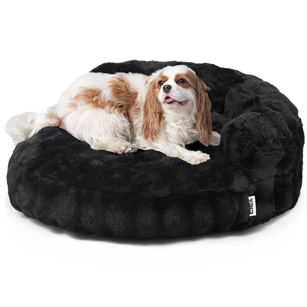 EHEYCIGA small-dog-bed-cat-couch round bed offers cozy naps and versatile use.
