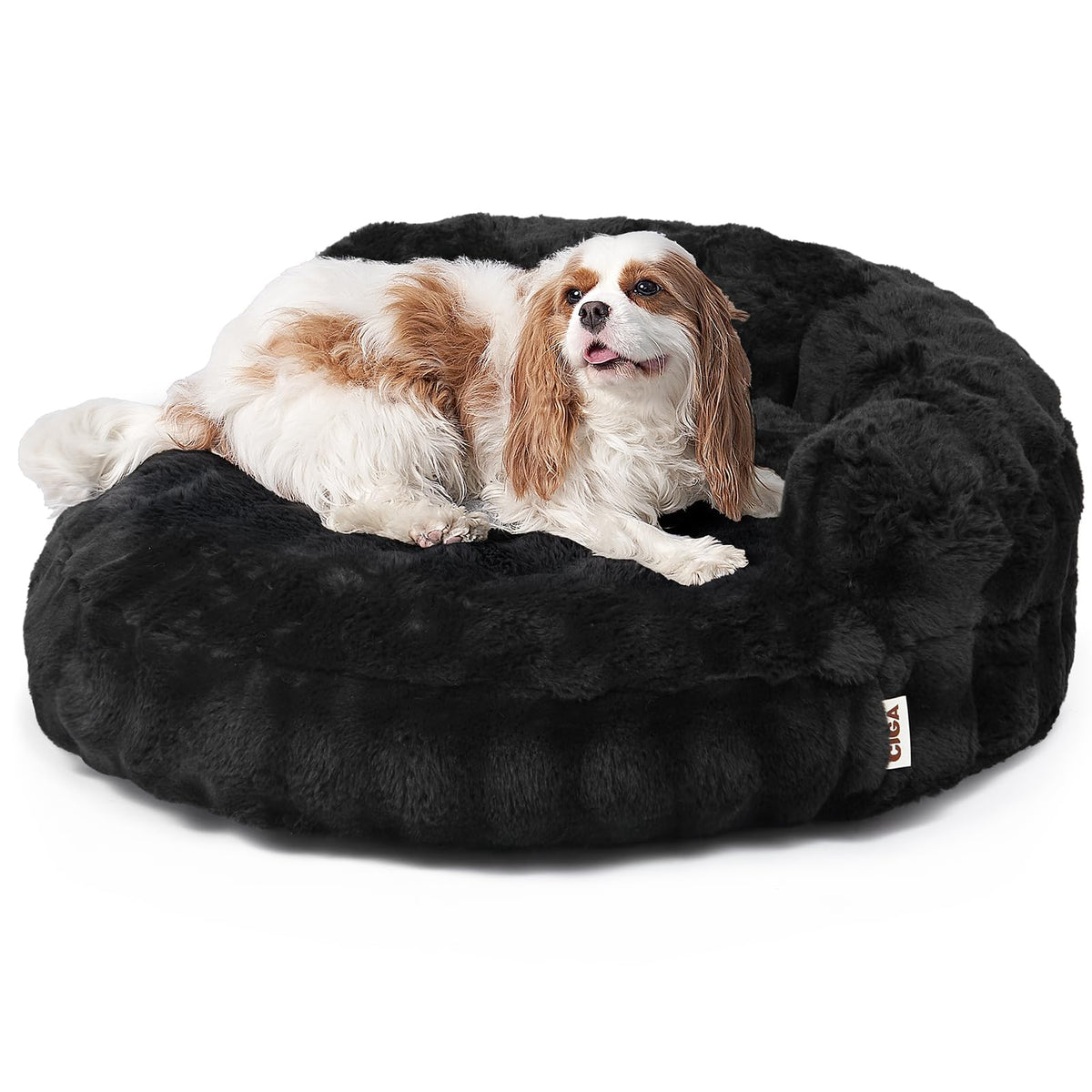 EHEYCIGA small-dog-bed-cat-couch round bed offers cozy naps and versatile use.