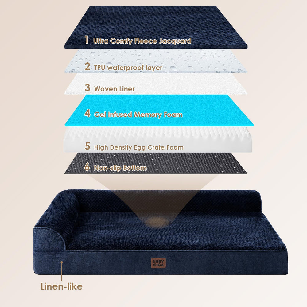 EHEYCIGA soft flannel surface provides cozy sleeping area for pets.
