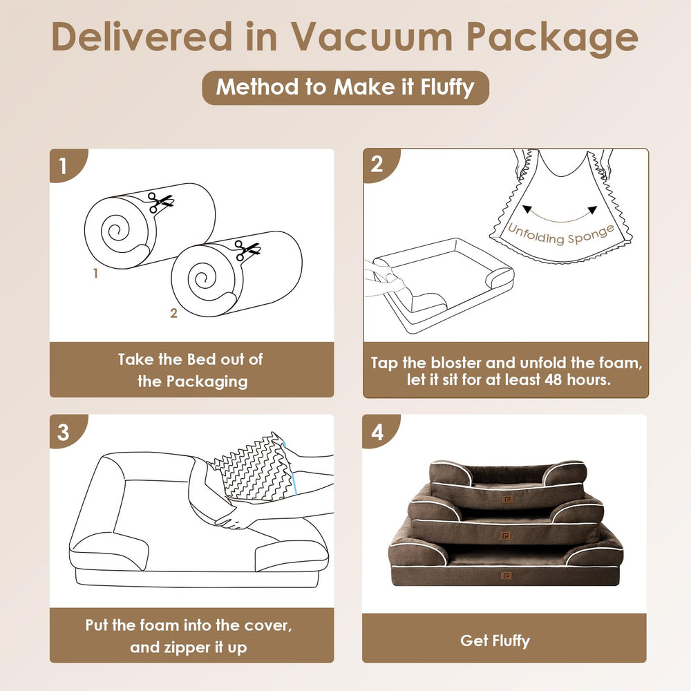 EHEYCIGA soft fleece sleep surface delivers cozy comfort