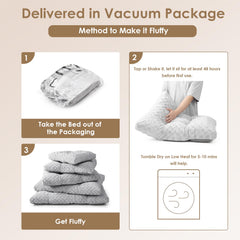 EHEYCIGA reversible design bed highlights year-round comfort with plush and breathable textures for better sleep