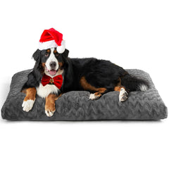 EHEYCIGA washable dog crate bed in XXL crate for cozy naps.