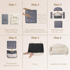 EHEYCIGA waterproof cover protects the bed from spills and accidents.