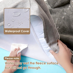 EHEYCIGA waterproof-cover layer dog bed protects from accidents and spills