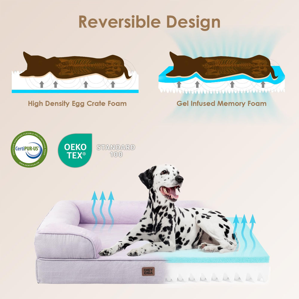 EHEYCIGA waterproof cover layer helps keep the bed dry.