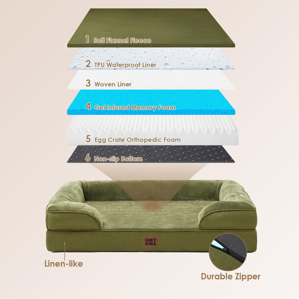 EHEYCYGIA waterproof-cover-layer demonstrates dry interior protection while pets rest.