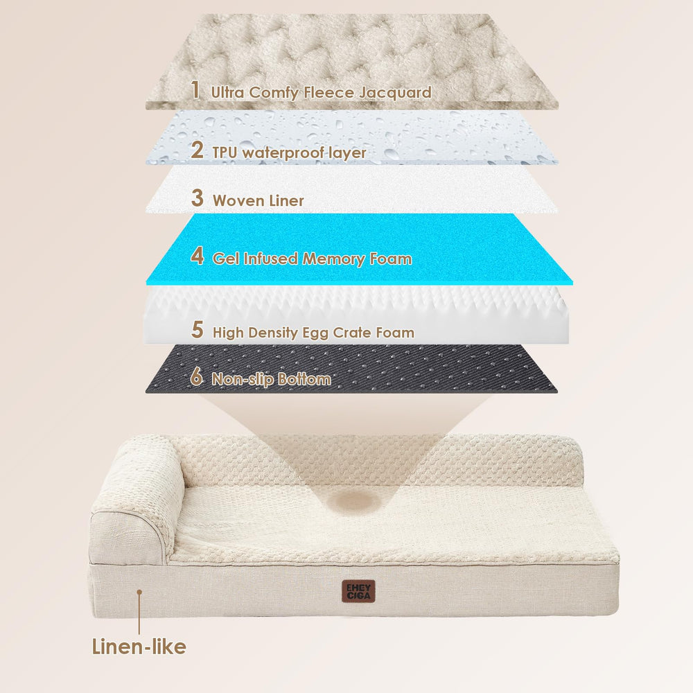 EHEYCIGA waterproof film layer protects bed interior