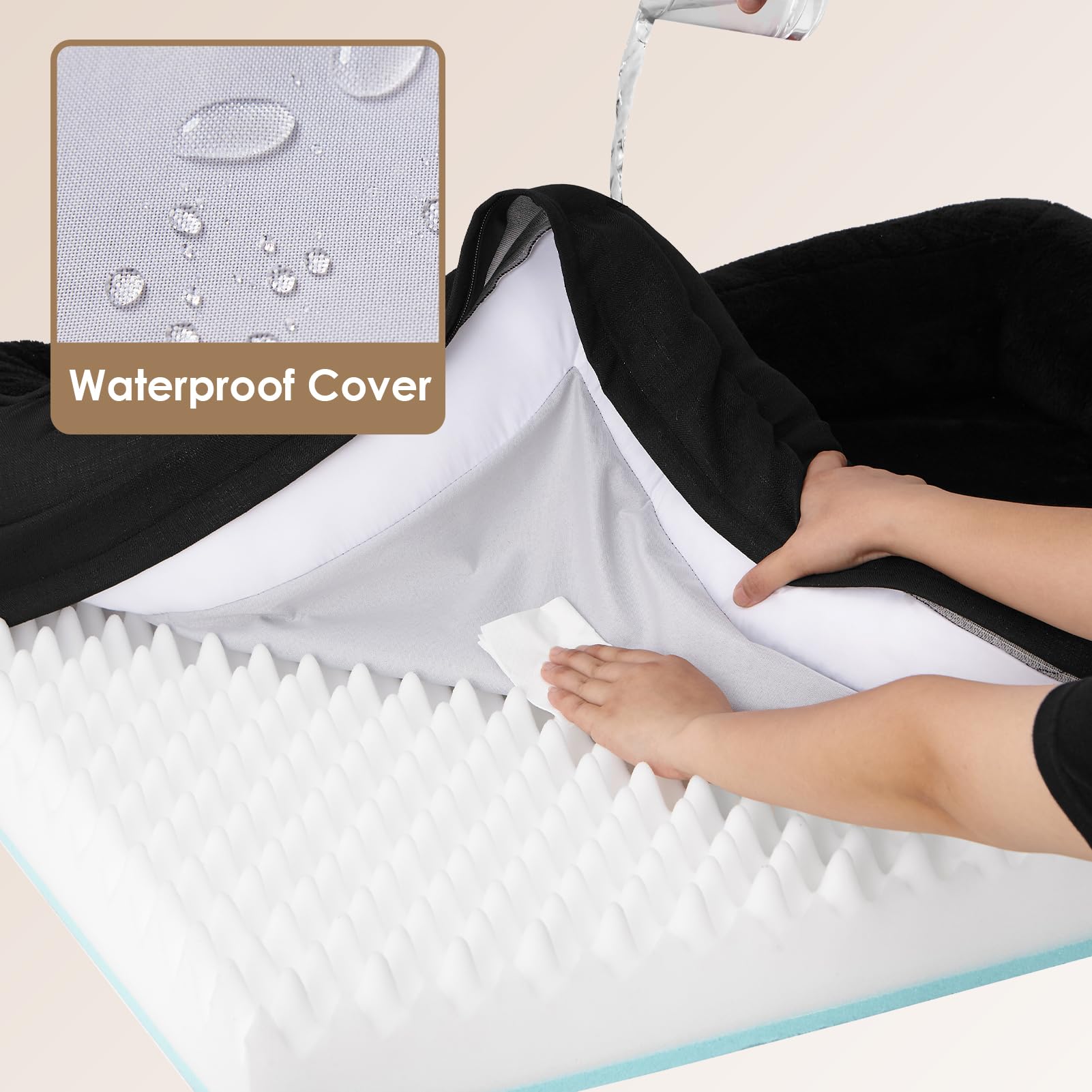 EHEYCIGA waterproof layer protects the surface from spills.