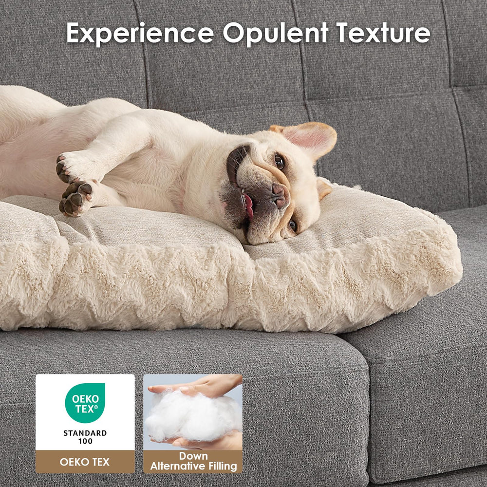 EHEYCIGA dog bed fits crates up to XXL and doubles as a cozy cushion.