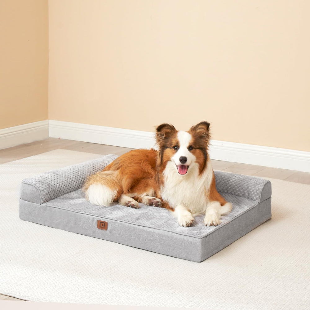 EHEYCIGA XL 44x33x6 memory foam dog bed offers ample space for large dogs