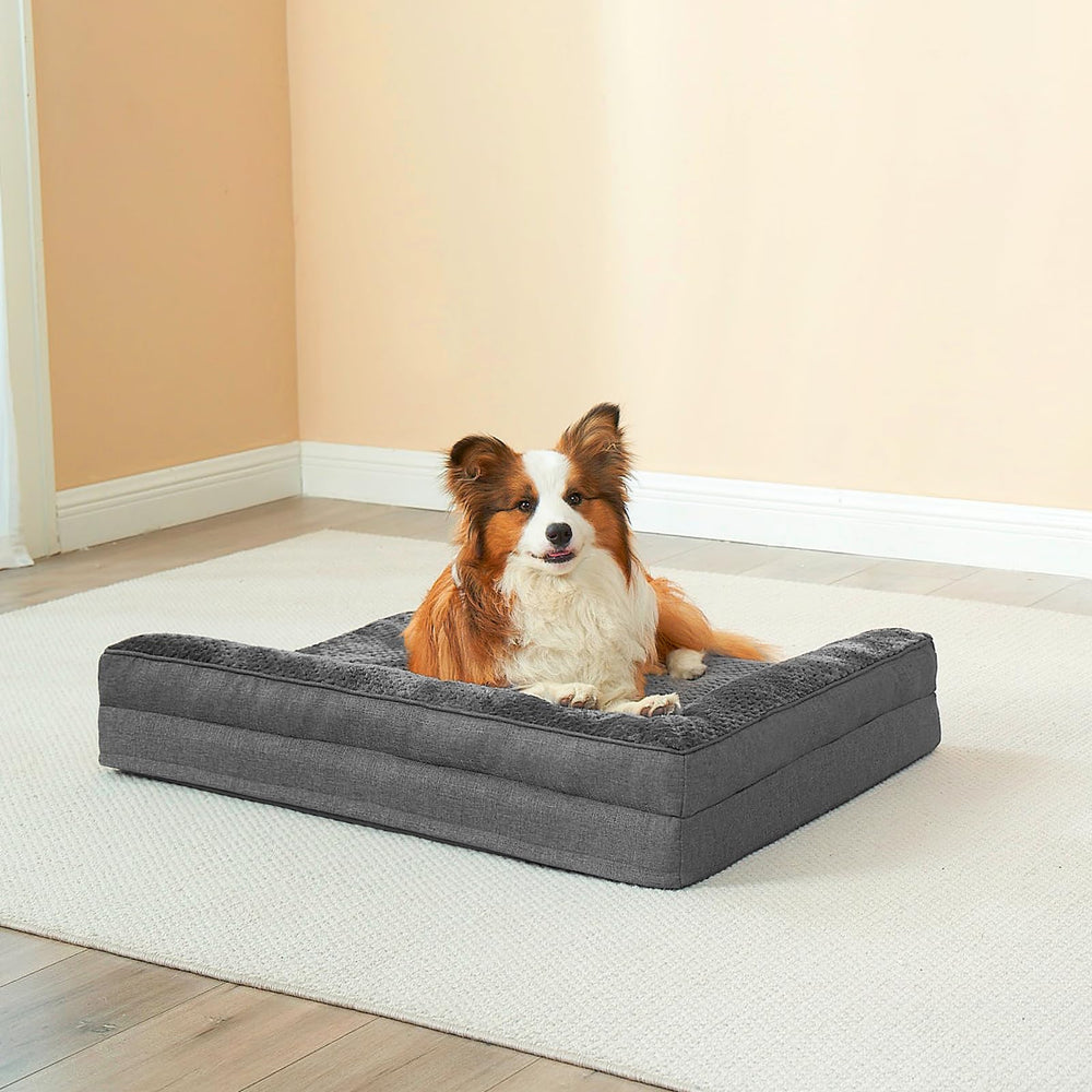 EHEYCIGA XL dog bed measures 44x32 inches for large dogs.