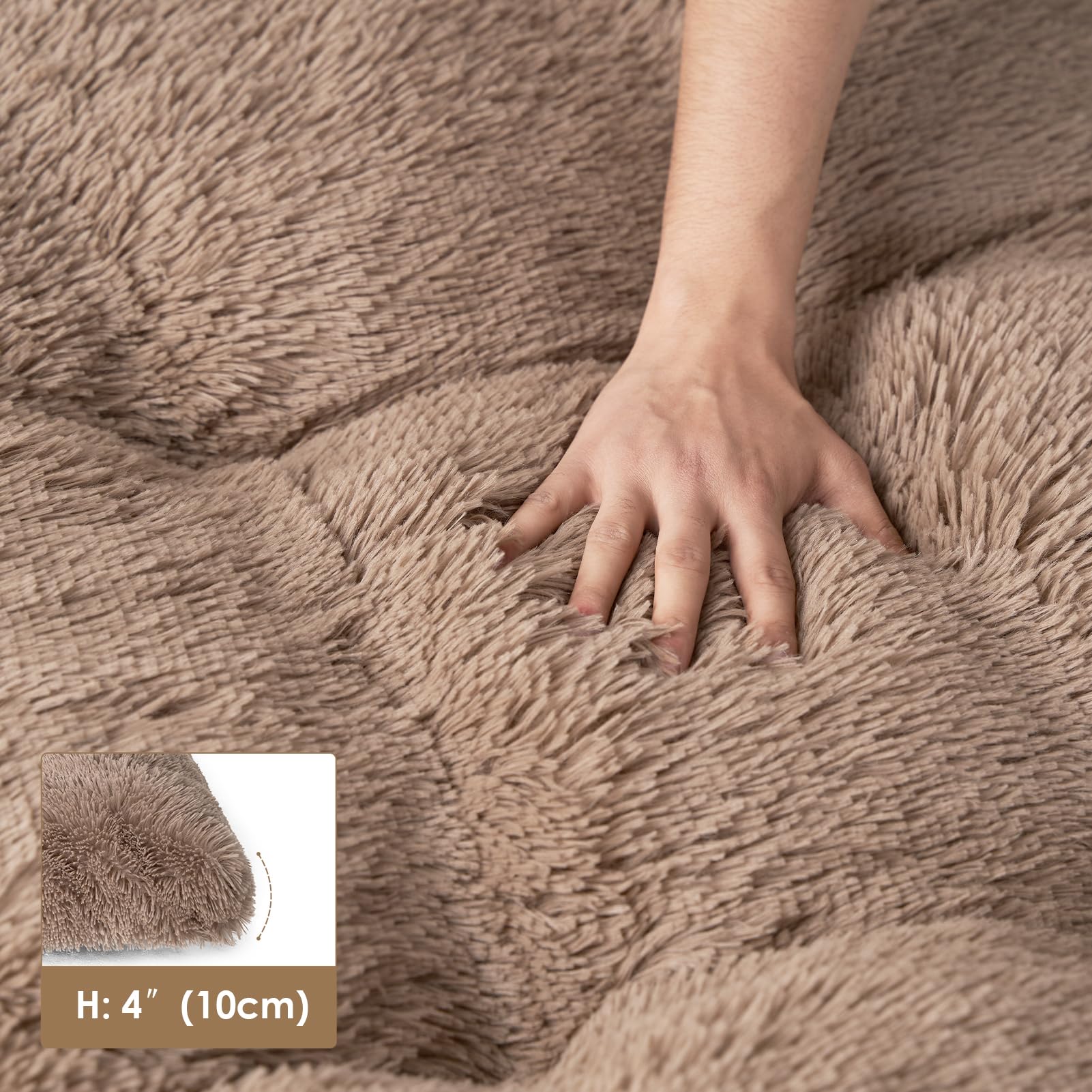 EHEYCIGA XL dog bed size label image indicating generous dimensions for large breeds.