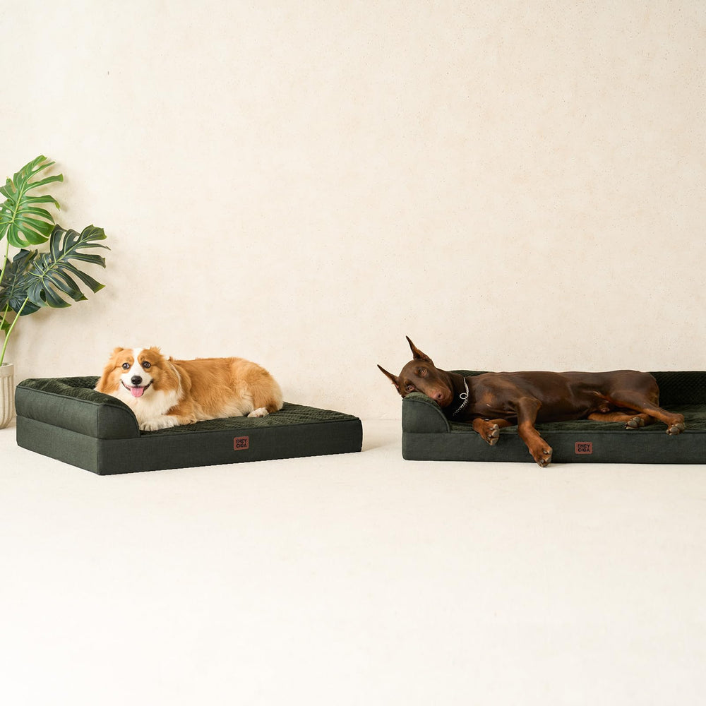 Soft flannel sleeping surface inviting a cozy nap on EHEYCIGA bed