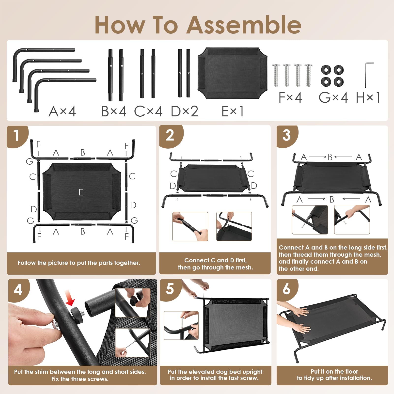 EHEYCIGA XXL assembly instructions enable quick setup in minutes.