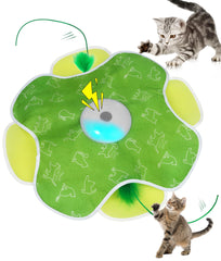 EHWZ 2in1 hide-and-seek cat toy front view boosts indoor play and curiosity.