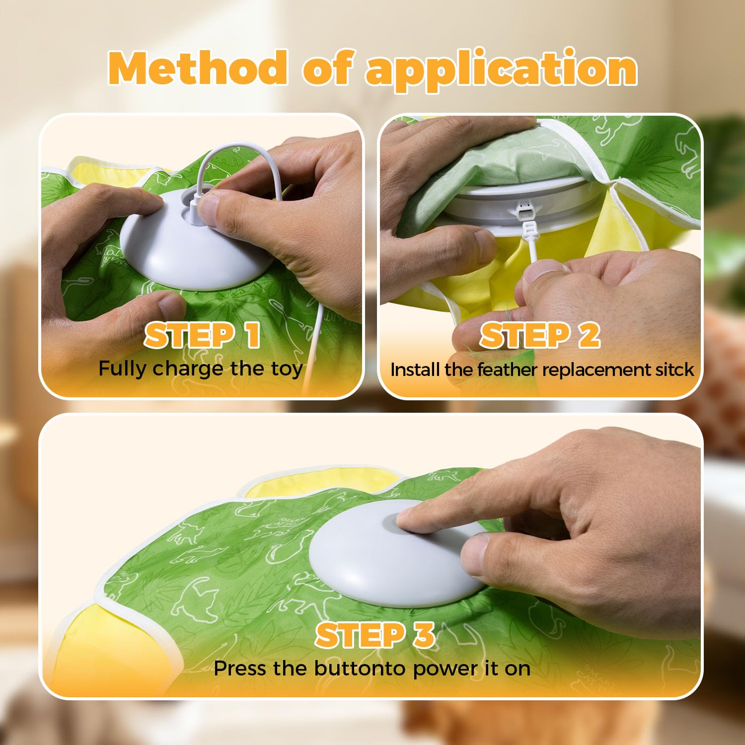 EHWZ cat toy has different modes—normal, active, interactive—to tailor challenges.