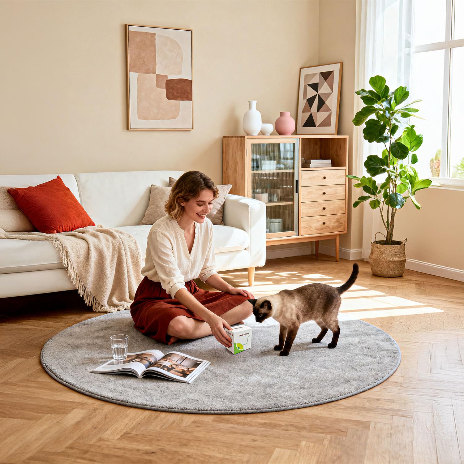 EHWZ indoor cat toy gift-ready packaging showcases versatile entertainment.