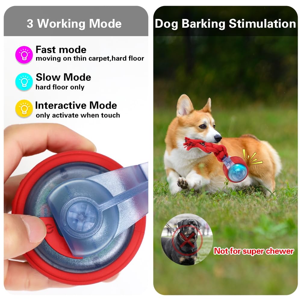 EHWZ Interactive Dogs Ball in Active mode tailored for energetic chase.