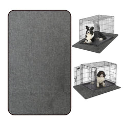 Ehzyaz dog crate mat liner absorbs urine on top layer for clean, dry crates.