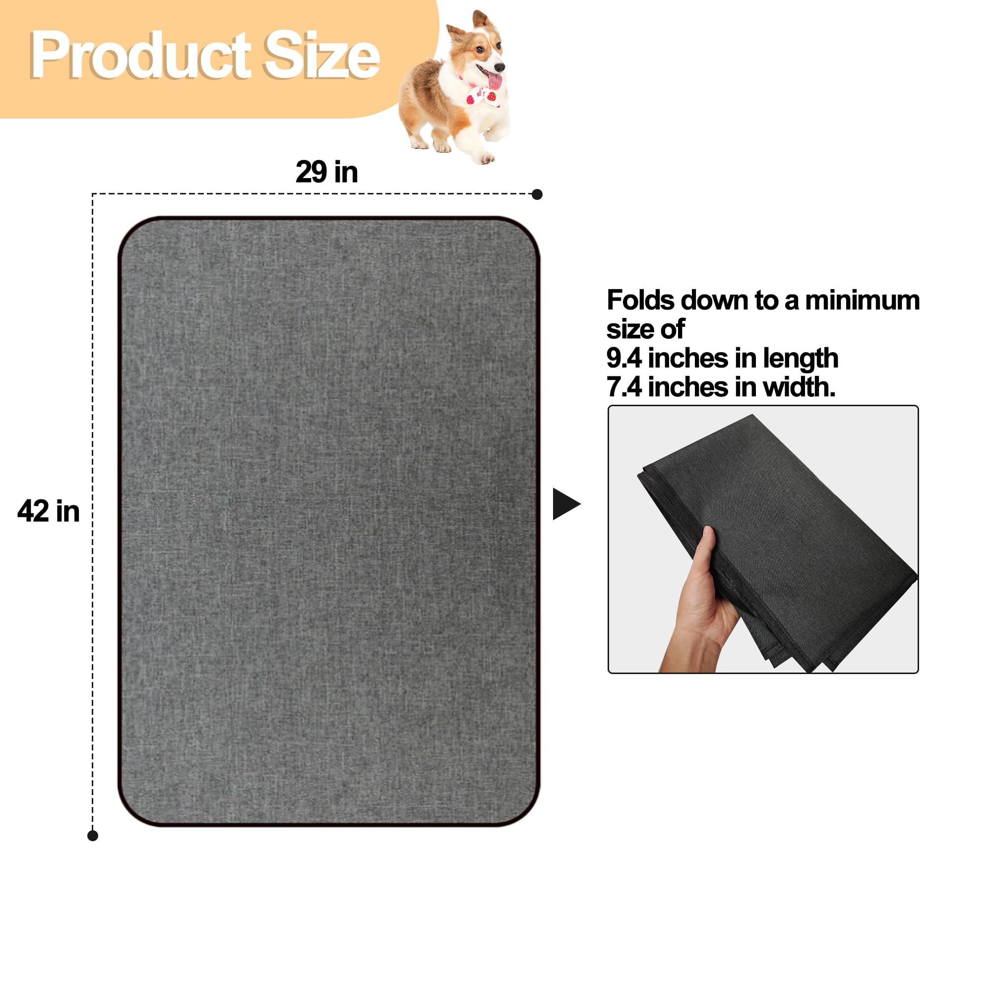Ehzyaz dog crate mat liner is machine-washable for easy cleanup.