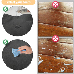 Ehzyaz dog crate mat liner shows waterproof bottom preventing moisture.