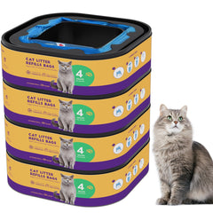 eiekako cat litter refills 28ft roll packaging demonstrates long-lasting odor control for homes